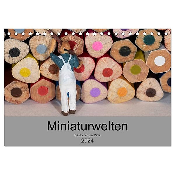 Miniaturen - Das Leben der Minis (Tischkalender 2024 DIN A5 quer), CALVENDO Monatskalender, Jürgen Trimbach