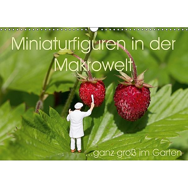 Miniaturfiguren in der Makrowelt ...ganz groß im Garten (Wandkalender 2018 DIN A3 quer), stephi abels