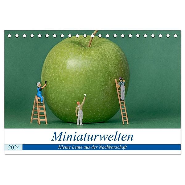 Miniaturwelten - Kleine Leute aus der Nachbarschaft (Tischkalender 2024 DIN A5 quer), CALVENDO Monatskalender, Jürgen Trimbach