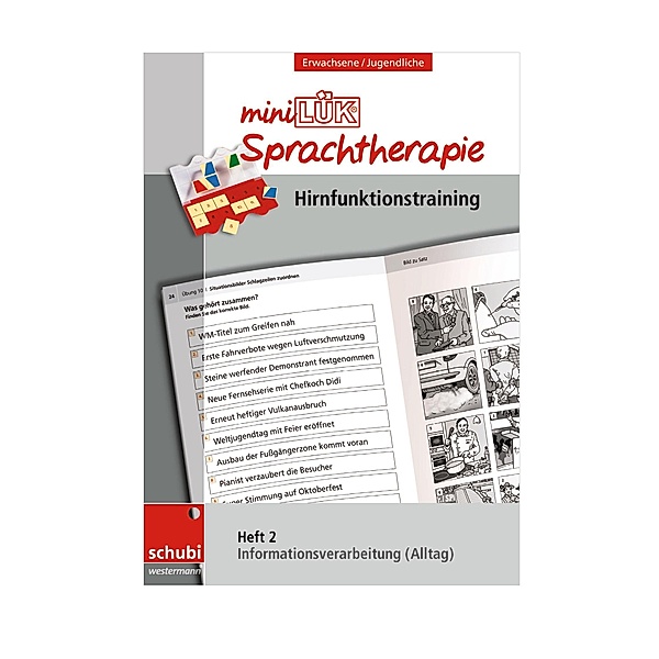 miniLÜK-Sprachtherapie Heft 2 - Hirnfunktionstraining, Steiner, Zöllner