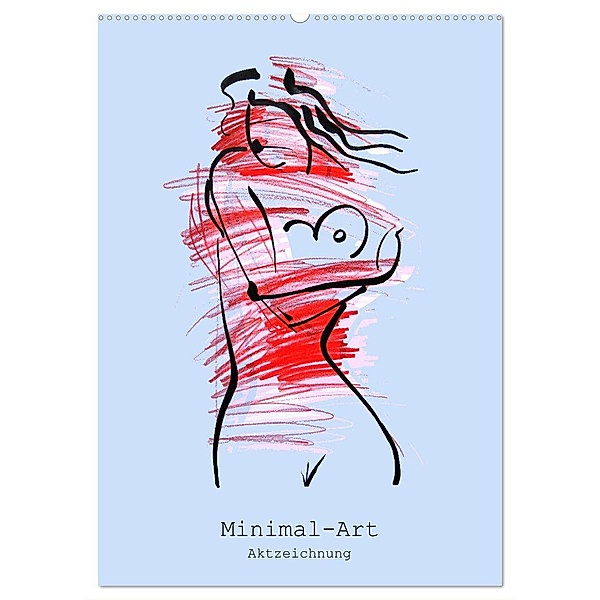 Minimal-Art, Aktzeichnung (Wandkalender 2024 DIN A2 hoch), CALVENDO Monatskalender, Calvendo, Oxana Mahnac