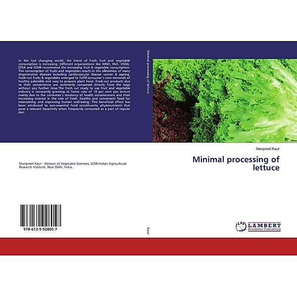 Minimal processing of lettuce, Manpreet Kaur