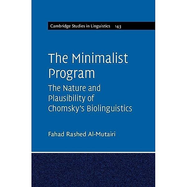 Minimalist Program / Cambridge Studies in Linguistics, Fahad Rashed Al-Mutairi