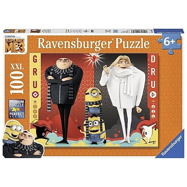 Minions: Gru und Dru. Puzzle 100 Teile XXL