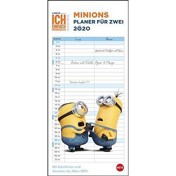 Minions Planer für zwei 2020