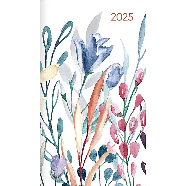 Miniplaner Style Blumenwiese 2025 - Taschen-Kalender 9x15 cm - Weekly - 64 Seiten - 1 Seite 1 Woche - Notiz-Heft - Alpha Edition