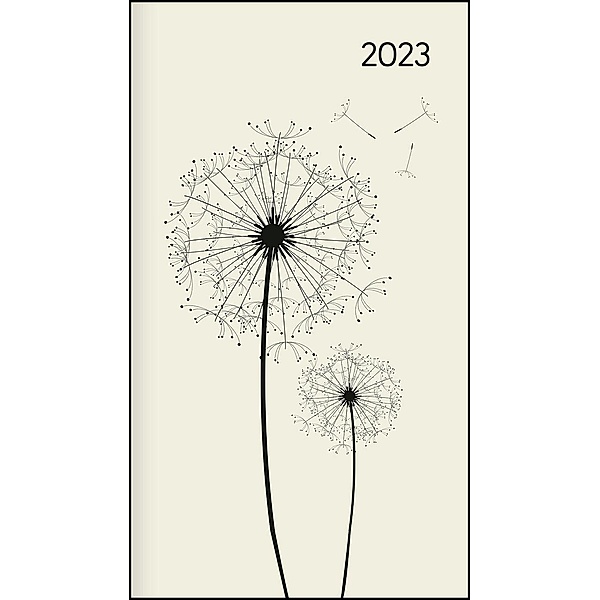 Miniplaner Style Pusteblumen 2023 - Taschen-Kalender 9x15 cm - Weekly - 64 Seiten - 1 Seite 1 Woche - Notiz-Heft - Alpha