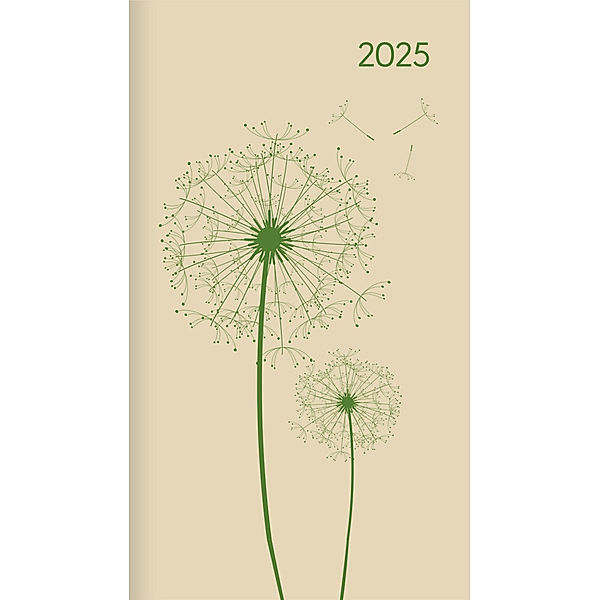 Miniplaner Style Pusteblumen 2025 - Taschen-Kalender 9x15 cm - Weekly - 64 Seiten - 1 Seite 1 Woche - Notiz-Heft - Alpha Edition