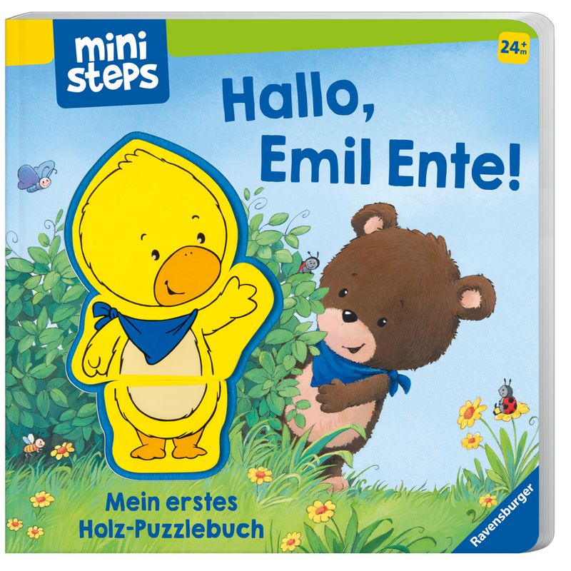 Image of ministeps: Hallo Emil Ente! Mein erstes Holzpuzzle-Buch