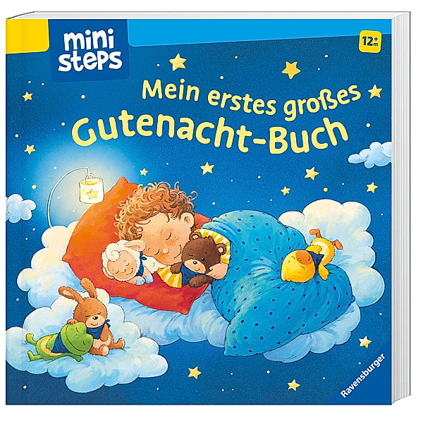 ministeps: Mein erstes großes Gutnacht-Buch: Vorlesebuch ab 12 Monaten, Babybuch, Pappbilderbuch, Sandra Grimm