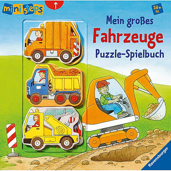 ministeps / ministeps: Mein großes Fahrzeuge Puzzle-Spielbuch, Sabine Cuno