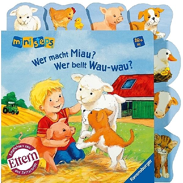 ministeps / ministeps: Wer macht Miau? Wer bellt Wau-wau?, Ana-Maria Weller, Sandra Grimm