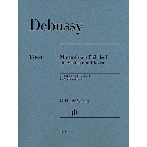 Minstrels aus Préludes I für Violine und Klavie, Claude Debussy