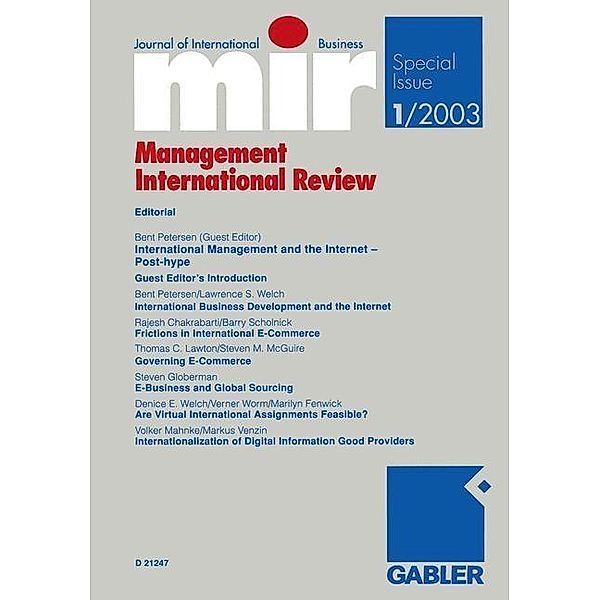 mir: Management International Review / mir Special Issue Bd.1