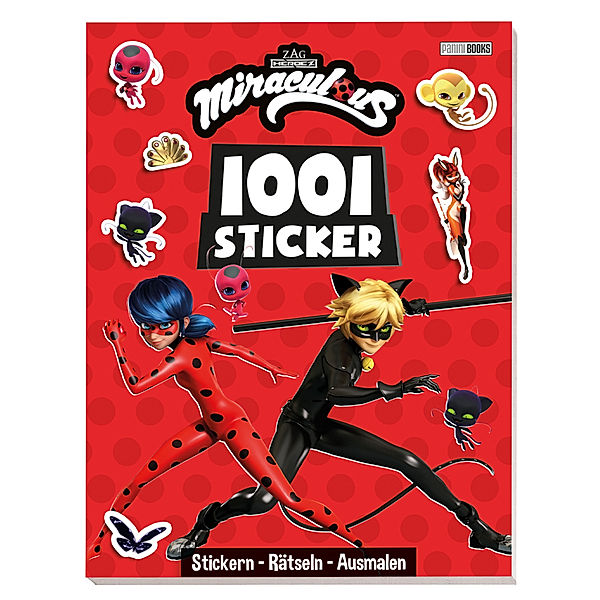 Miraculous: 1001 Sticker: Stickern - Rätseln - Ausmalen, Panini