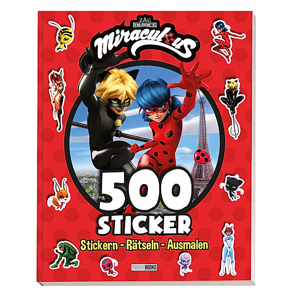 Miraculous: 500 Sticker - Stickern - Rätseln - Ausmalen, Panini
