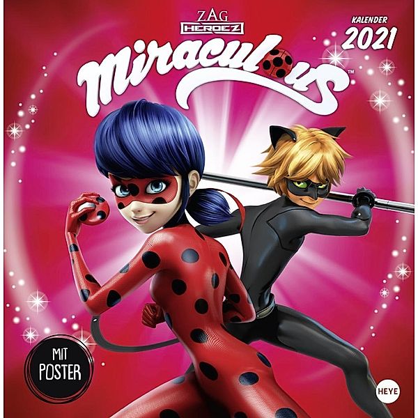 Miraculous Broschurkalender 2021