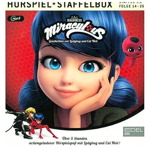 Miraculous - Geschichten von Ladybug und Cat Noir - 01.2 - Miraculous - Staffelbox.Staffel.1.2,1 MP3-CD, Miraculous