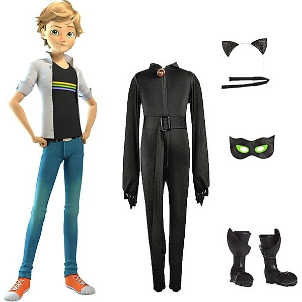 Bandai Miraculous Puppe Adrien m. 2 Outfits
