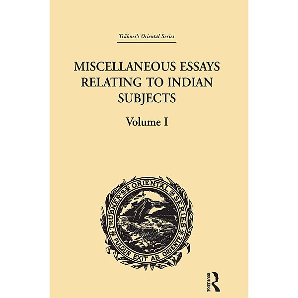 Miscellaneous Essays Relating to Indian Subjects, Brian Houghton Hodgson