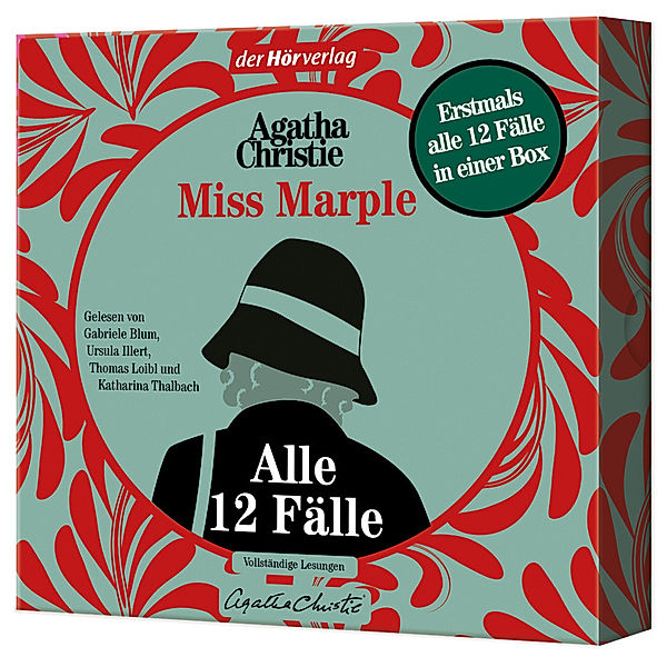 Miss Marple - Alle 12 Fälle,10 Audio-CD, 10 MP3, Agatha Christie