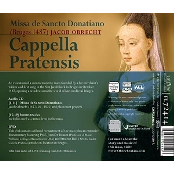 Missa De Sancto Donatiano (Bruges 1487), Cappella Pratensis