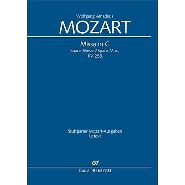 Missa in C (Klavierauszug), Wolfgang Amadeus Mozart