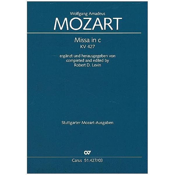 Missa in c (Klavierauszug), Wolfgang Amadeus Mozart