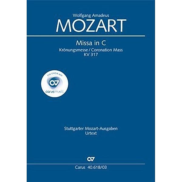 Missa in C (Klavierauszug), Wolfgang Amadeus Mozart