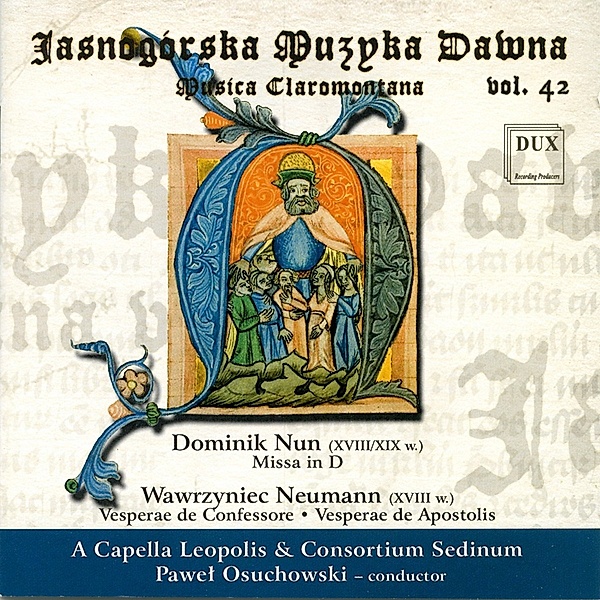 Missa In D/Vesperae De Confessore/Vesperae De Apos, Osuchowski, A Capella Leopolis, Consortium Sedinum