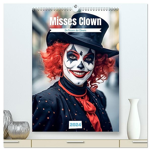 Misses Clown (hochwertiger Premium Wandkalender 2024 DIN A2 hoch), Kunstdruck in Hochglanz, Calvendo, thomas meinert