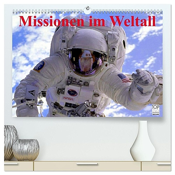 Missionen im Weltall (hochwertiger Premium Wandkalender 2024 DIN A2 quer), Kunstdruck in Hochglanz, Elisabeth Stanzer