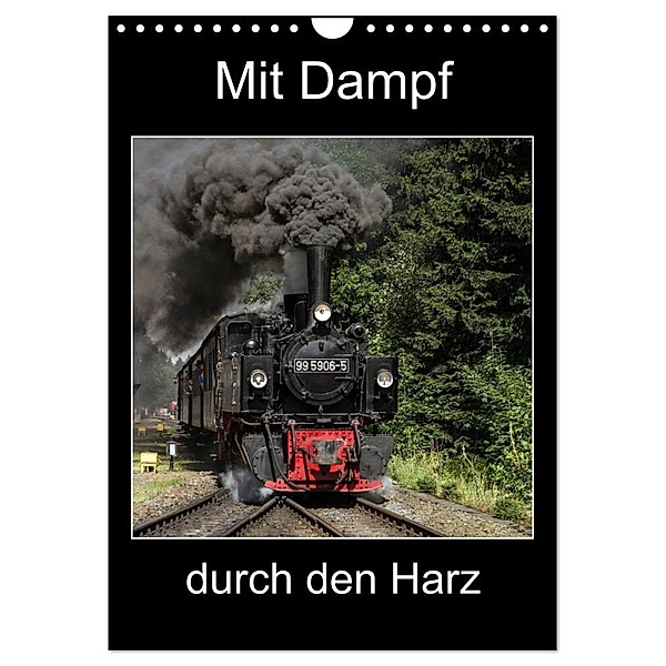Mit Dampf durch den Harz (Wandkalender 2024 DIN A4 hoch), CALVENDO Monatskalender, Marion Maurer