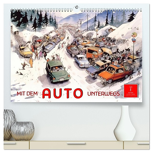 Mit dem Auto unterwegs (hochwertiger Premium Wandkalender 2025 DIN A2 quer), Kunstdruck in Hochglanz, Calvendo, Peter Roder