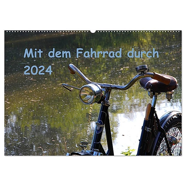 Mit dem Fahrrad durch 2024 (Wandkalender 2024 DIN A2 quer), CALVENDO Monatskalender, Dirk Herms