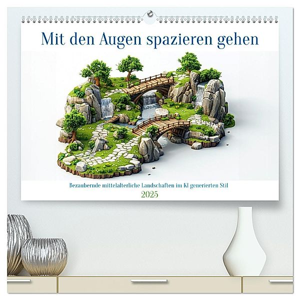Mit den Augen spazieren gehen (hochwertiger Premium Wandkalender 2025 DIN A2 quer), Kunstdruck in Hochglanz, Calvendo, Kerstin Waurick