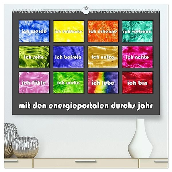 mit den energieportalen durchs jahr (hochwertiger Premium Wandkalender 2024 DIN A2 quer), Kunstdruck in Hochglanz, Frauke Paetsch