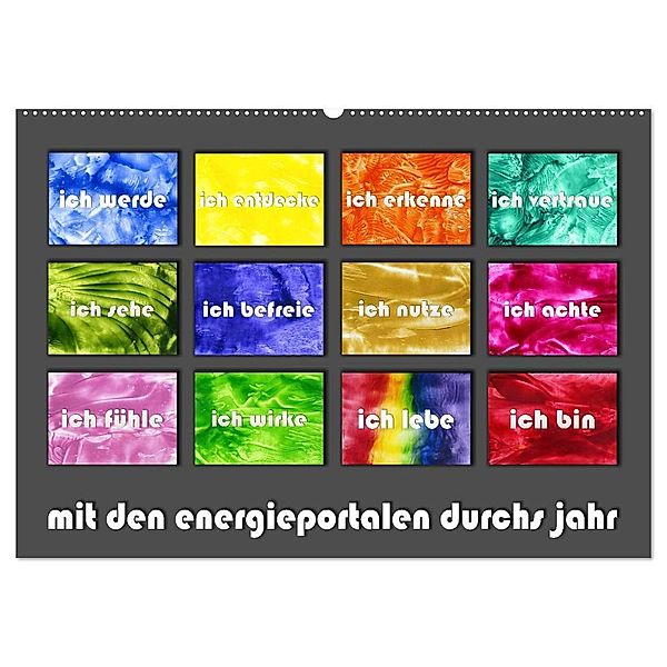 mit den energieportalen durchs jahr (Wandkalender 2024 DIN A2 quer), CALVENDO Monatskalender, Frauke Paetsch