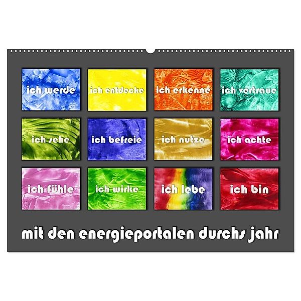 mit den energieportalen durchs jahr (Wandkalender 2025 DIN A2 quer), CALVENDO Monatskalender, Calvendo, Frauke Paetsch