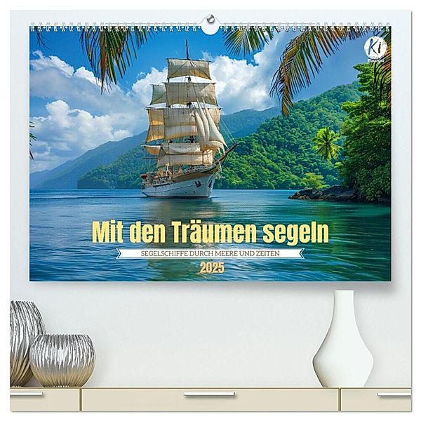 Mit den Träumen segeln (hochwertiger Premium Wandkalender 2025 DIN A2 quer), Kunstdruck in Hochglanz, Calvendo, Kerstin Waurick