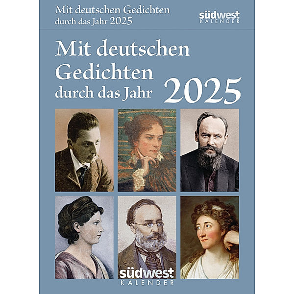 Mit deutschen Gedichten durch das Jahr 2025  - Tagesabreisskalender zum Aufstellen oder Aufhängen