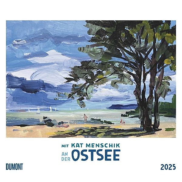 Mit Kat Menschik an der Ostsee 2025 - Kunstkalender - Spiralbindung - Format 38 x 35,5 cm
