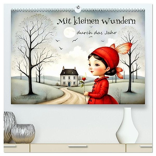 Mit kleinen Wundern durch das Jahr (hochwertiger Premium Wandkalender 2025 DIN A2 quer), Kunstdruck in Hochglanz, Calvendo, Garrulus glandarius