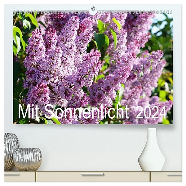Mit Sonnenlicht (hochwertiger Premium Wandkalender 2024 DIN A2 quer), Kunstdruck in Hochglanz, Sergej Schmidt