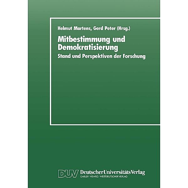 Mitbestimmung und Demokratisierung