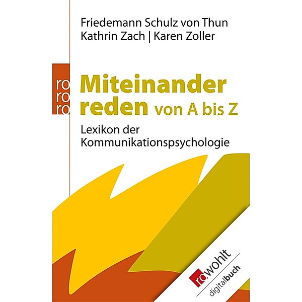 Miteinander reden von A bis Z / Miteinander reden, Friedemann Schulz Von Thun, Kathrin Zach, Karen Zoller