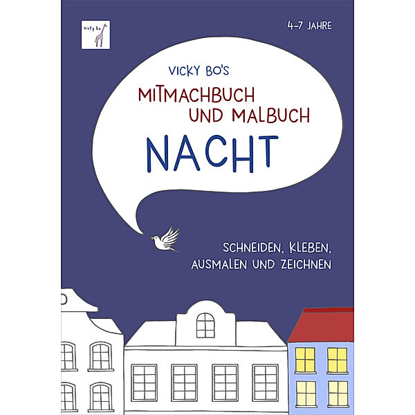 Mitmachbuch und Malbuch NACHT. 4-7 Jahre, Vicky Bo