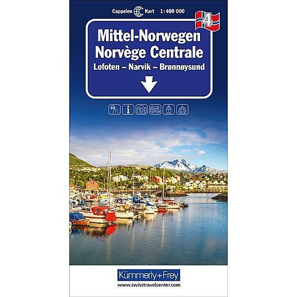 Mittel-Norwegen Nr. 04 Regionalkarte Norwegen 1:400 000