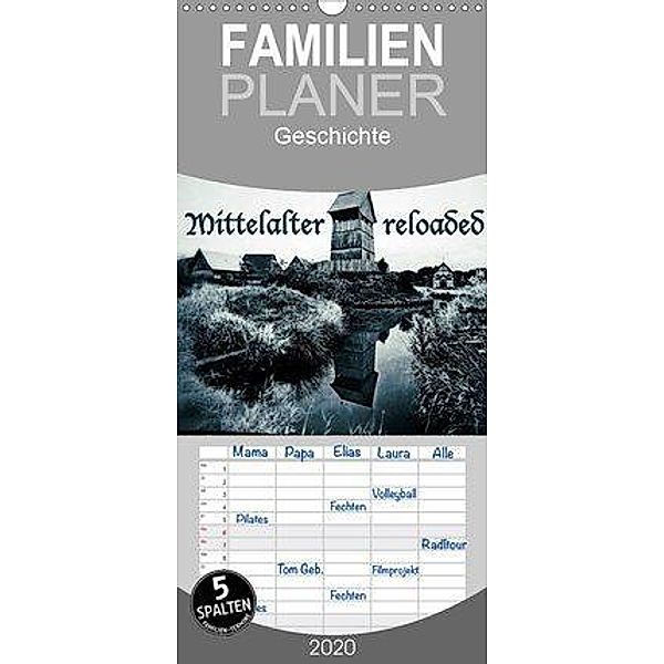 Mittelalter reloaded Vintage-Edition - Familienplaner hoch (Wandkalender 2020 , 21 cm x 45 cm, hoch), Charlie Dombrow