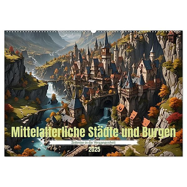 Mittelalterliche Städte und Burgen (Wandkalender 2025 DIN A2 quer), CALVENDO Monatskalender, Calvendo, Babett Paul - Babetts Bildergalerie